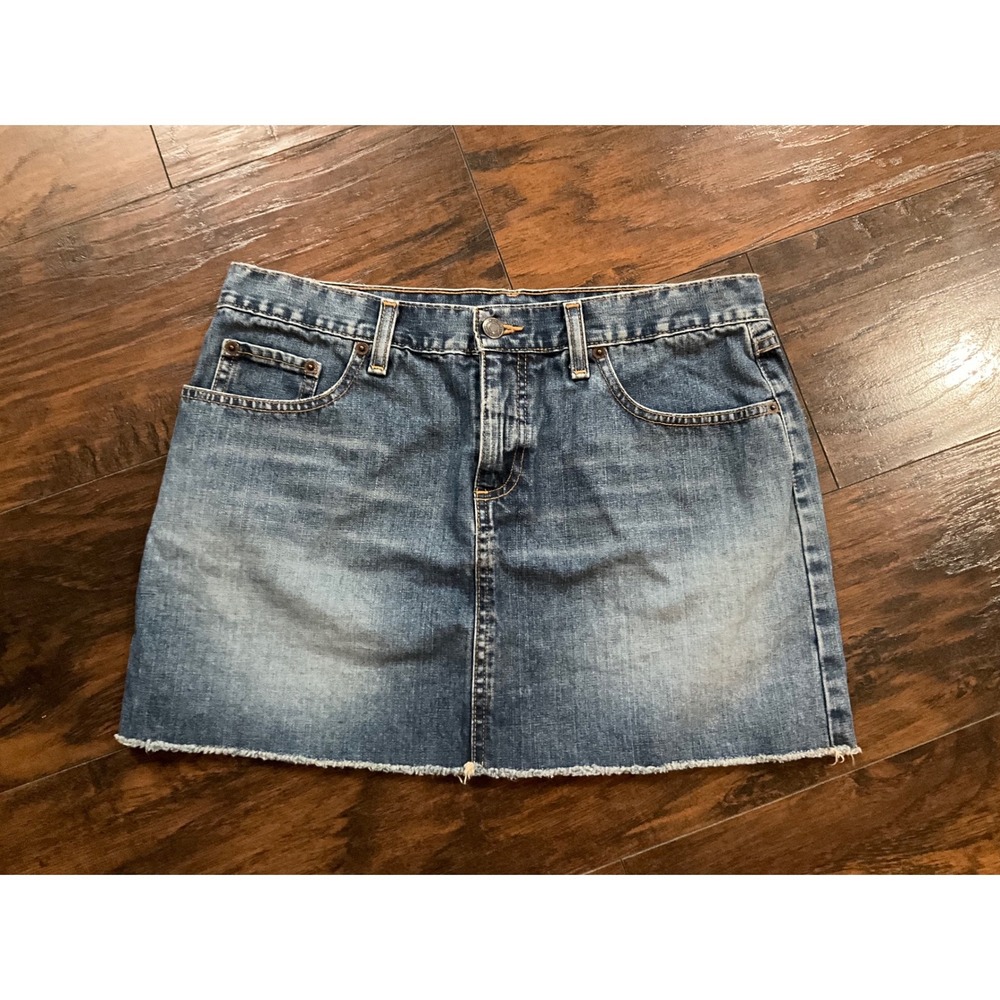 American Eagle Y2K Blue Jean Skirt Size 8